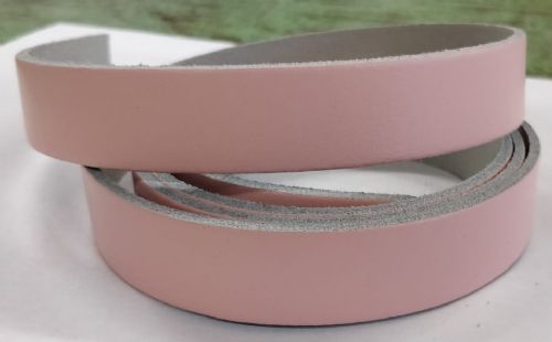 Leather Key Fob Blanks - Pear Shape - Various Colours - Qty Options (Baby Pink, 25)